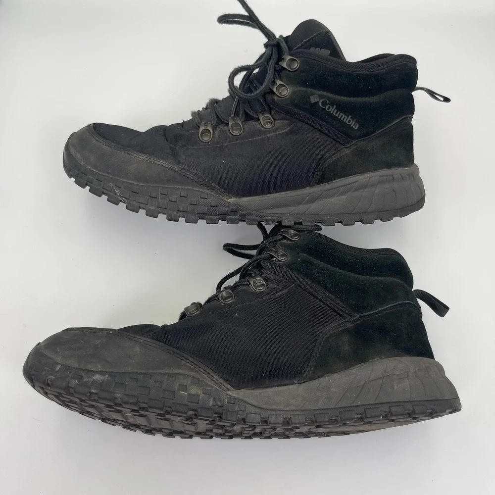 Columbia Wildone Anthem Hiking Boot Men's Size 9.5 Black Waterproof Shoe YM4945